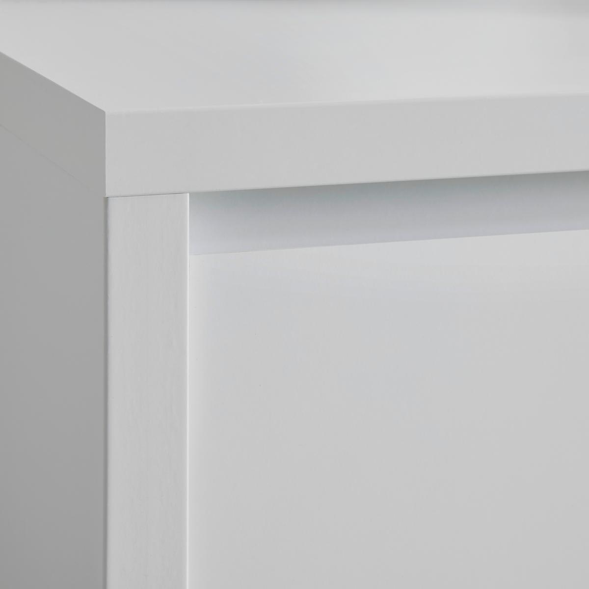 Nízká komoda LARIOS bílá - bílá/černá, Moderní, kompozitní dřevo/plast (143/61/40cm) - Mömax