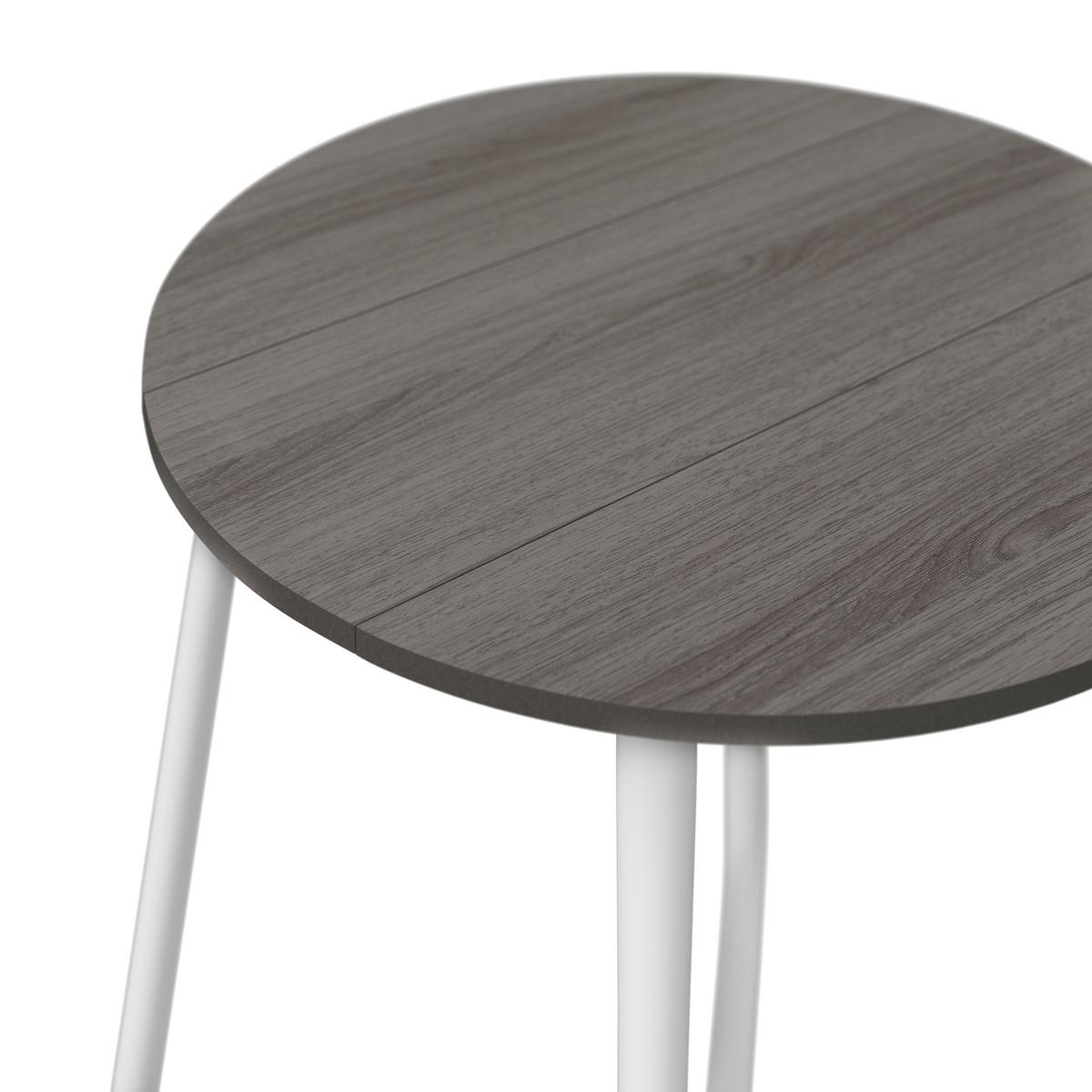ZAHRADNÍ ODKLÁDACÍ STOLEK PINE - bílá/tmavě šedá, Moderní, kov/plast (50/49,5/50cm) - Bessagi Garden