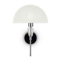 Wandleuchte Prima - Chromfarben, Trend, Glas/Textil (45/30/16cm) - MAYTONI