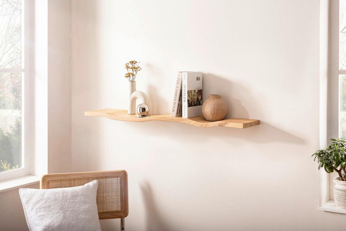 WANDBOARD Akaziefarben B: 120cm - Akaziefarben, Design, Holz (120/5/20cm) - Livetastic