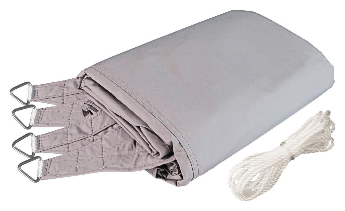 Plachta proti slunci krémová - krémová, Basics, plast (300/300cm)