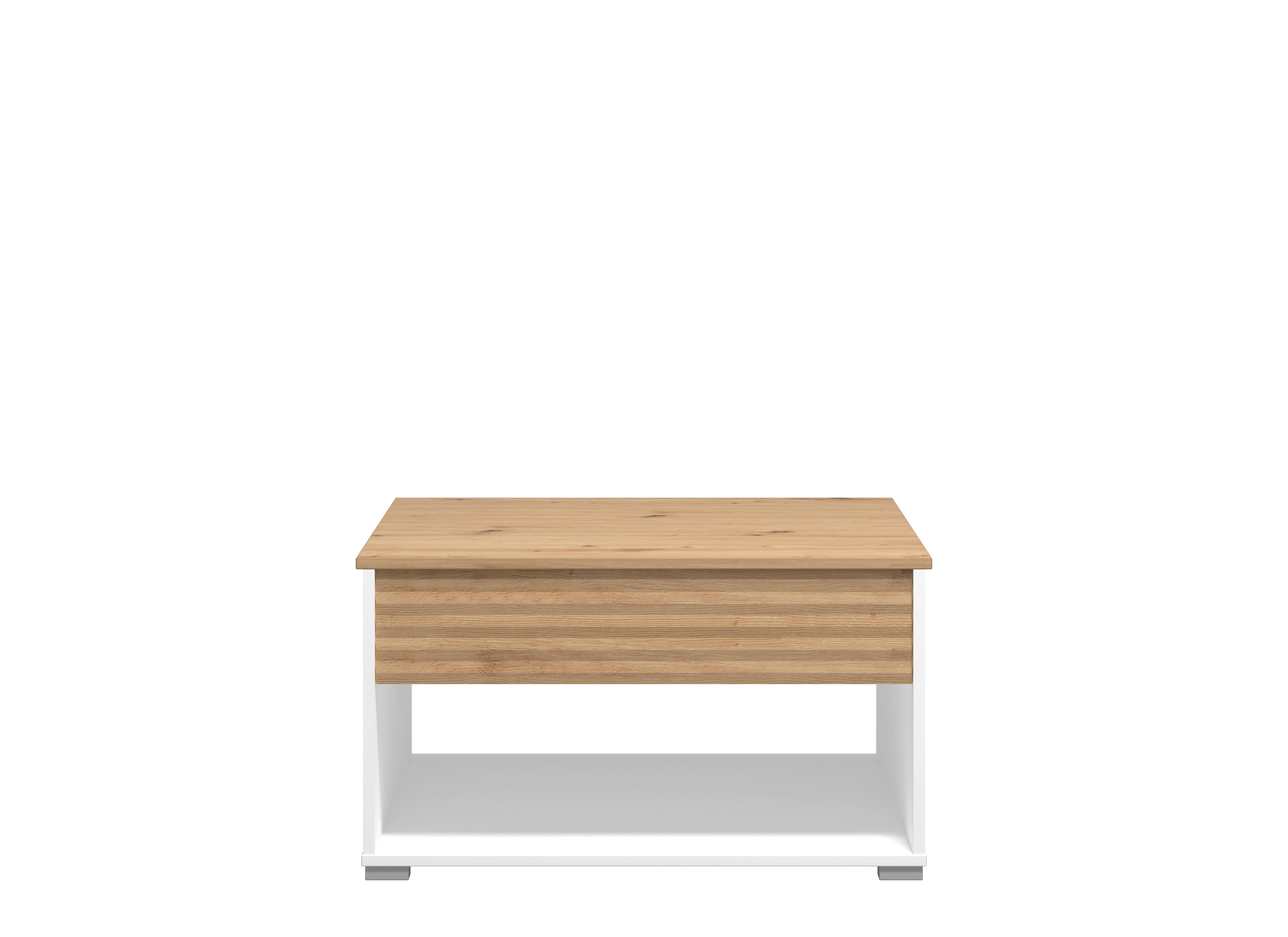 Dohányzóasztal Taranto - fekete/Artisan tölgy, Modern, faalapú anyag (80/45/80cm)
