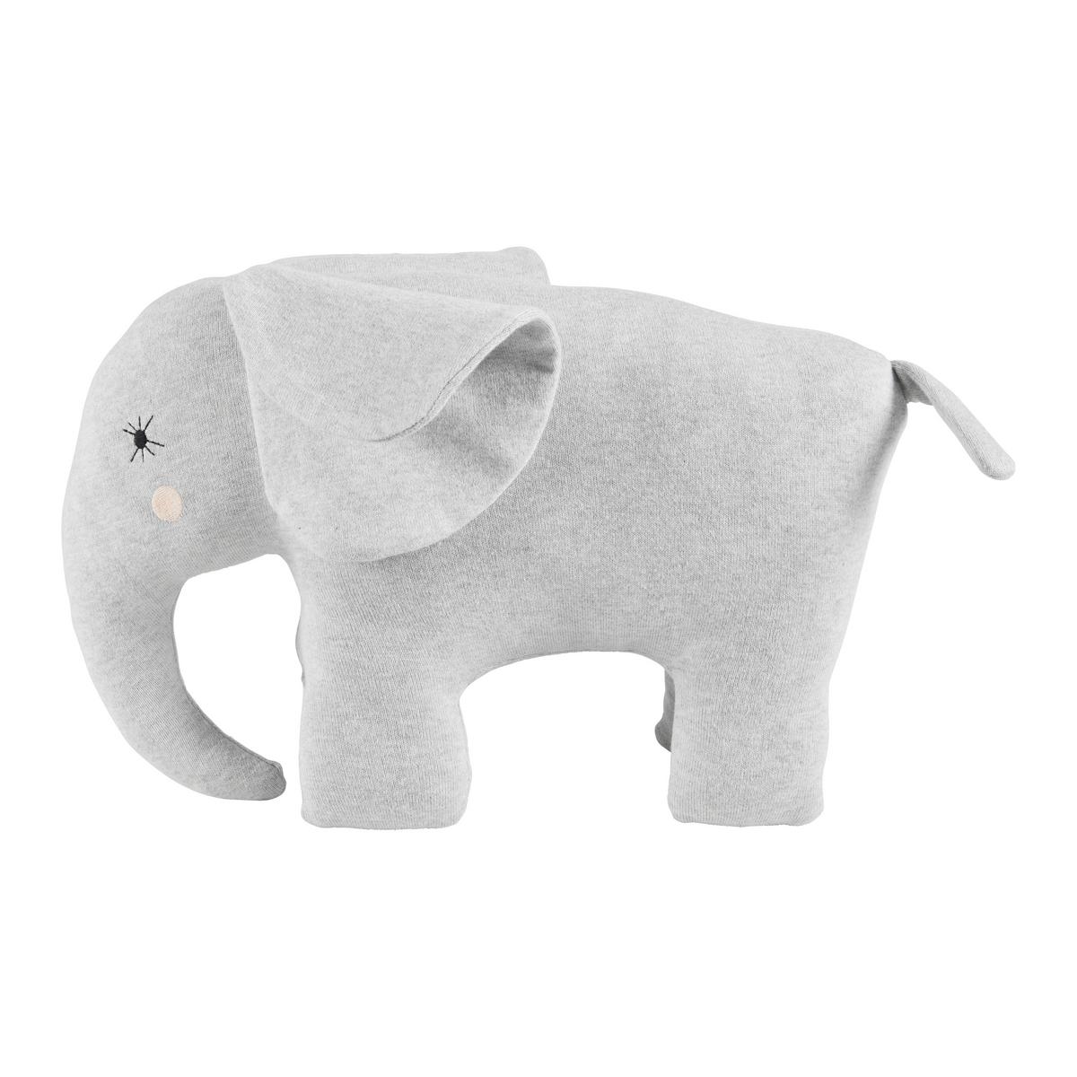 Hračka na maznanie ELLY sivá - sivá, Modern, textil (36/30cm) - Bessagi Kids