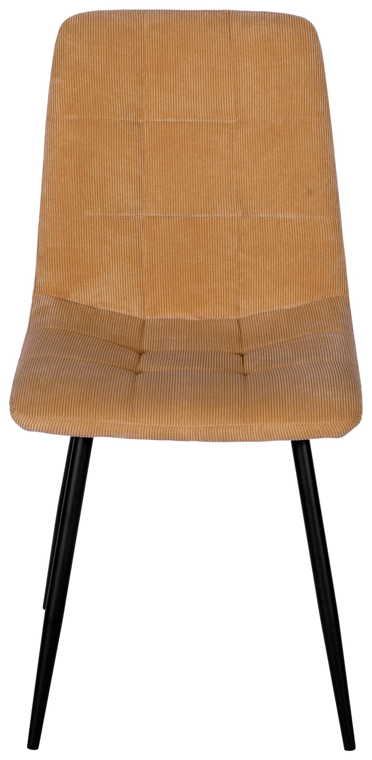 ŽIDLE NINO - černá/žlutá, Moderní, kov/dřevo (45/87/57cm) - Mömax