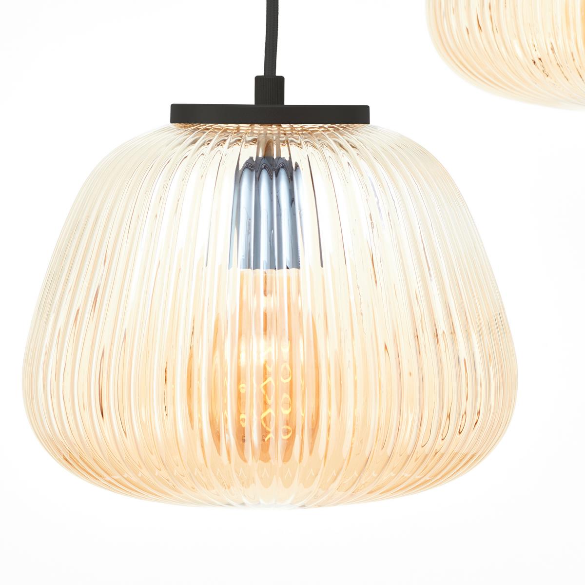 Hängeleuchte 80109/86 Kaizen - Bernsteinfarben, Basics, Glas/Metall (95/25/150cm) - Brilliant