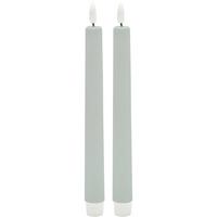 Dlhá sviečka RINA - modrosivá, plast/prírodné materiály (2,2/22cm) - Mömax