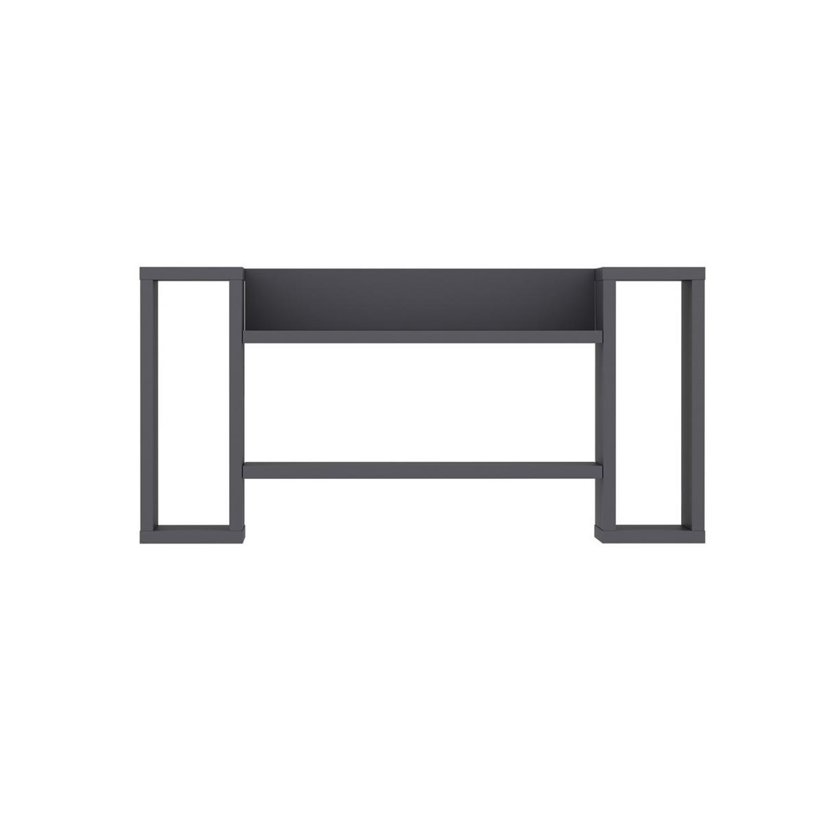 Wandregal Troy Wandregal - Anthrazit, Design, Holzwerkstoff (80,2/39,2/25,4cm) - Livetastic