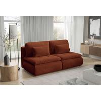 Schlafsofa Mystic Rostfareben B: 220cm - Rostfarben/Schwarz, Design, Textil (220/94/114cm) - Livetastic