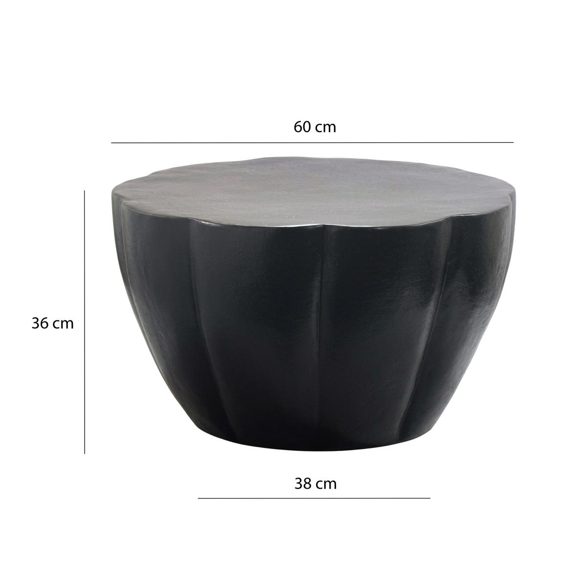 COUCHTISCH Schwarz B: 60cm - Schwarz, Design, Metall (60/60/36cm) - MID.YOU