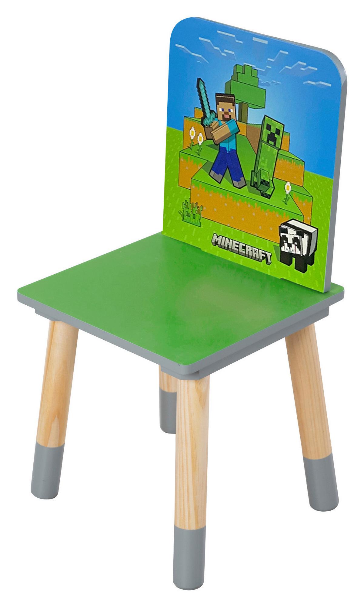 Kindersitzgruppe Minecraft - Multicolor, MODERN, Holz/Holzwerkstoff (60/50/49cm) - Minecraft