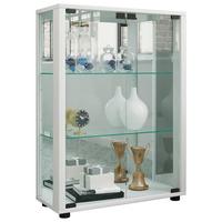 Vitrine Sintalo Weiß B: 60 Cm - Weiß, MODERN, Glas/Holzwerkstoff (60/80/25cm) - MID.YOU