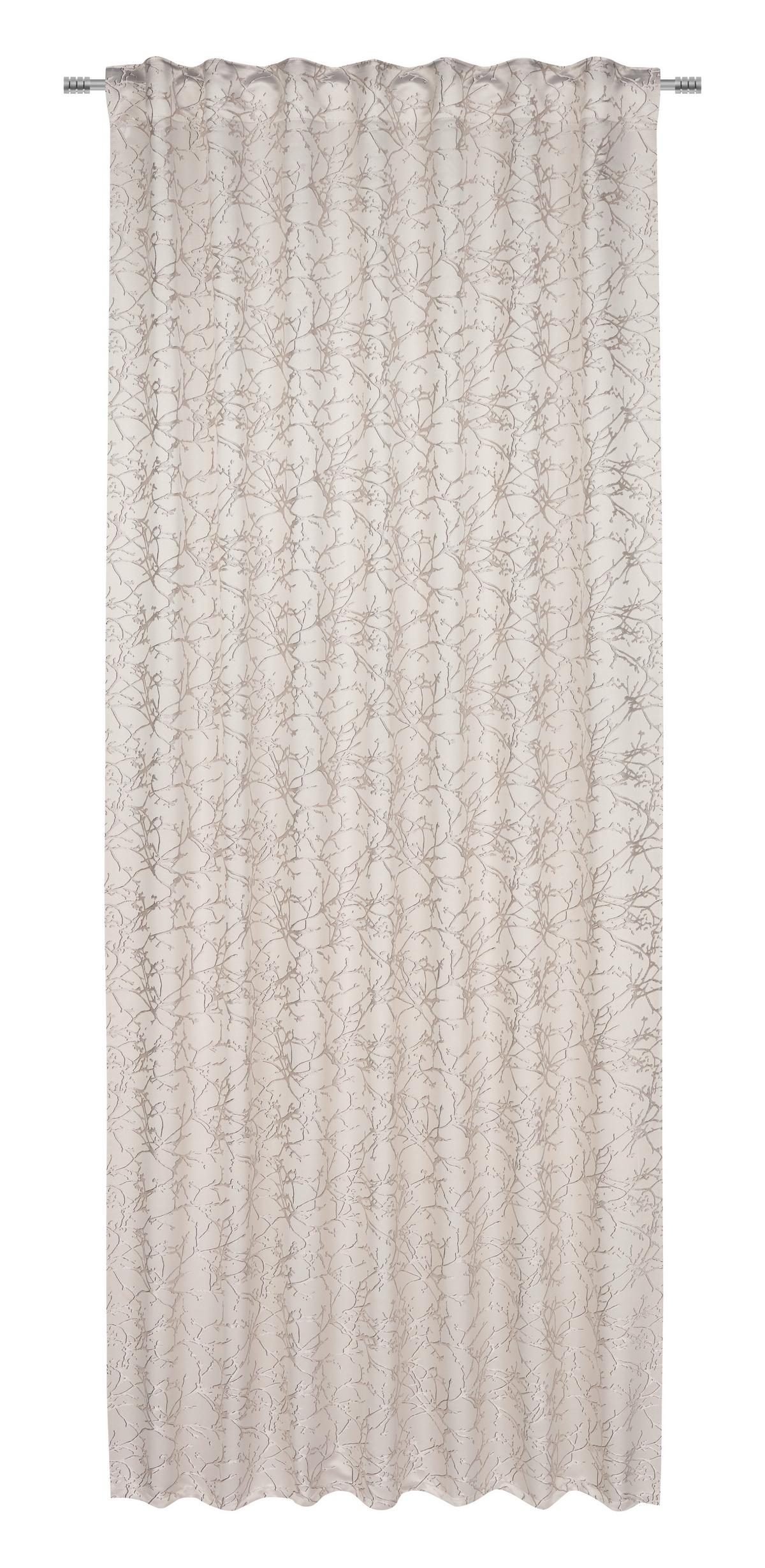 Vorhang mit Schlaufen und Band Sibel 140x245 cm Beige - Beige, ROMANTIK / LANDHAUS, Textil (140/245cm) - James Wood
