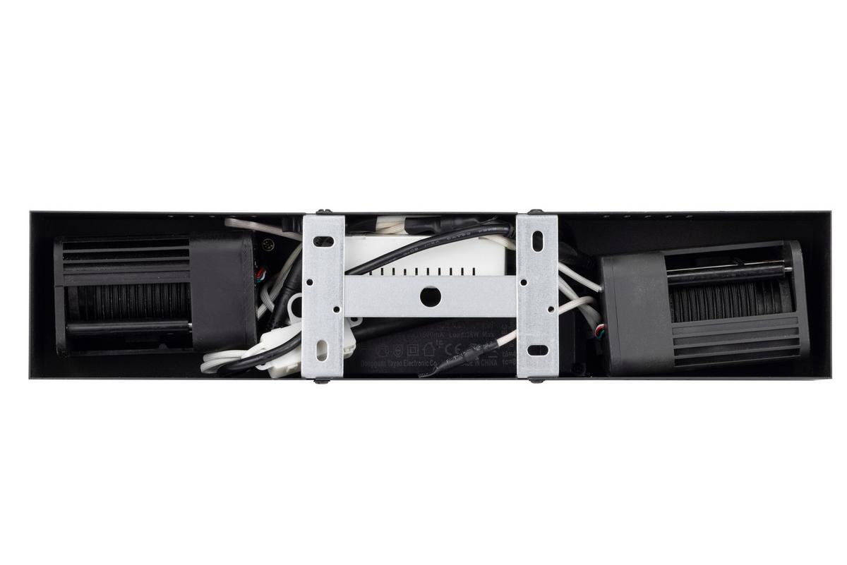 LED-Hängeleuchte Topl - Schwarz/Weiß, MODERN, Kunststoff (100/10/120cm)