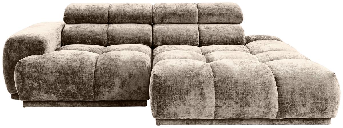 Ecksofa Chani Taupe, Schenkel: 239x150 cm - Taupe, MODERN, Textil (239/150cm) - MID.YOU