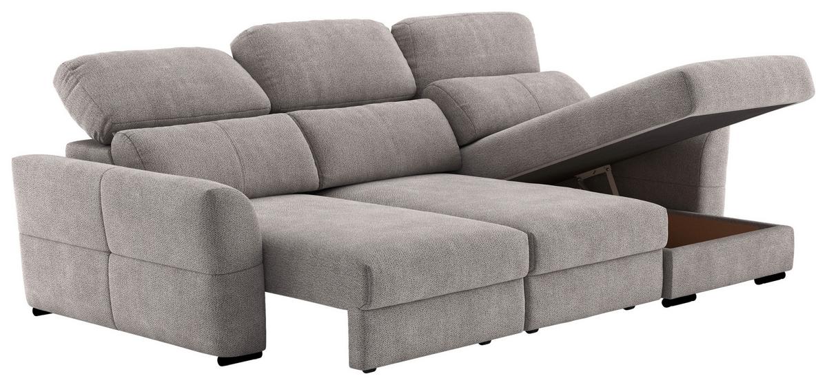 Sarokkanapé Meran Mm901 - taupe, Konventionell, textil (262/216cm)