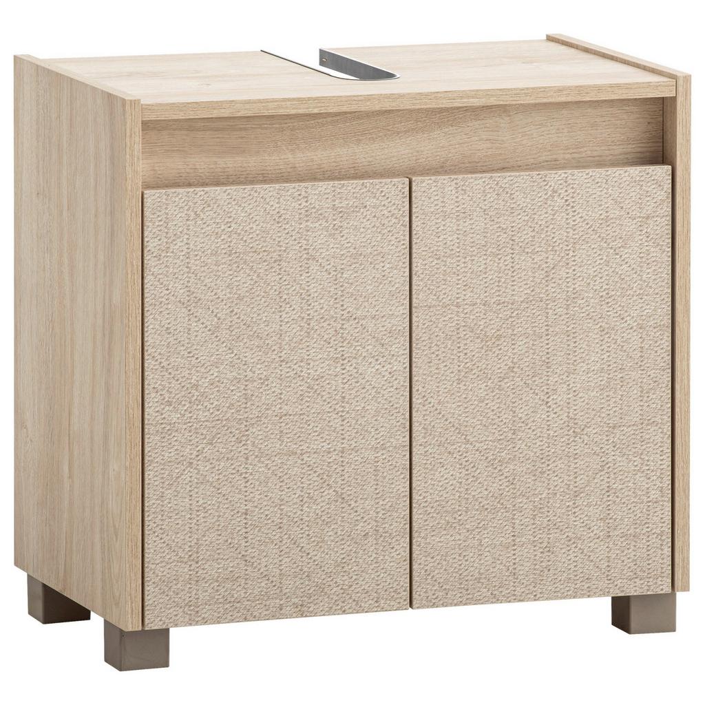 Waschbeckenunterschank Sander Beige/Eiche Dekor B: 56,9cm