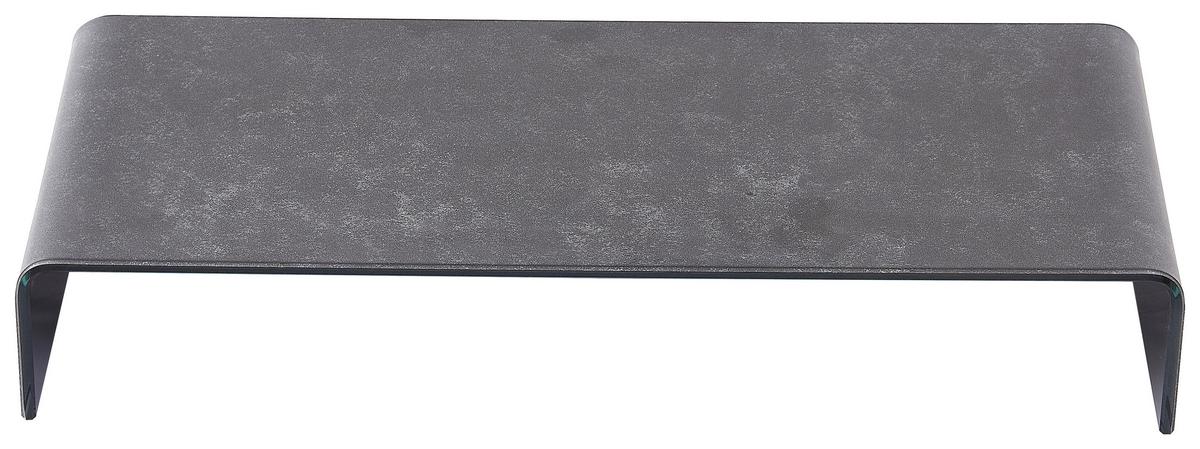 Tv-aufsatz Hagen 2 Glas Bht 60x11x25 Cm Max. 30 Kg - Grau, MODERN, Glas (60/11/25cm)