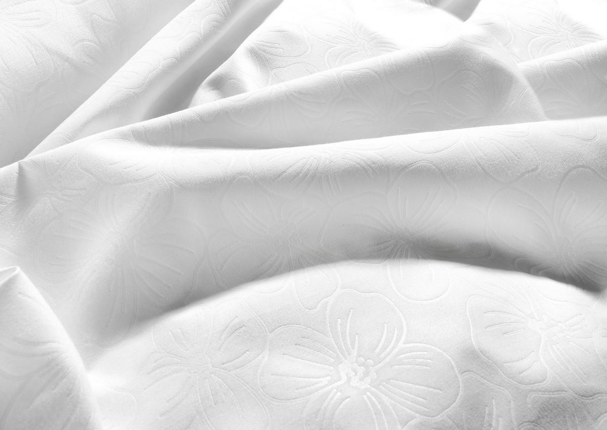 POSTEĽNÁ BIELIZEŇ Blume, 70X90/140X200 cm - biela, Konventionell, textil (140/200cm) - Mömax