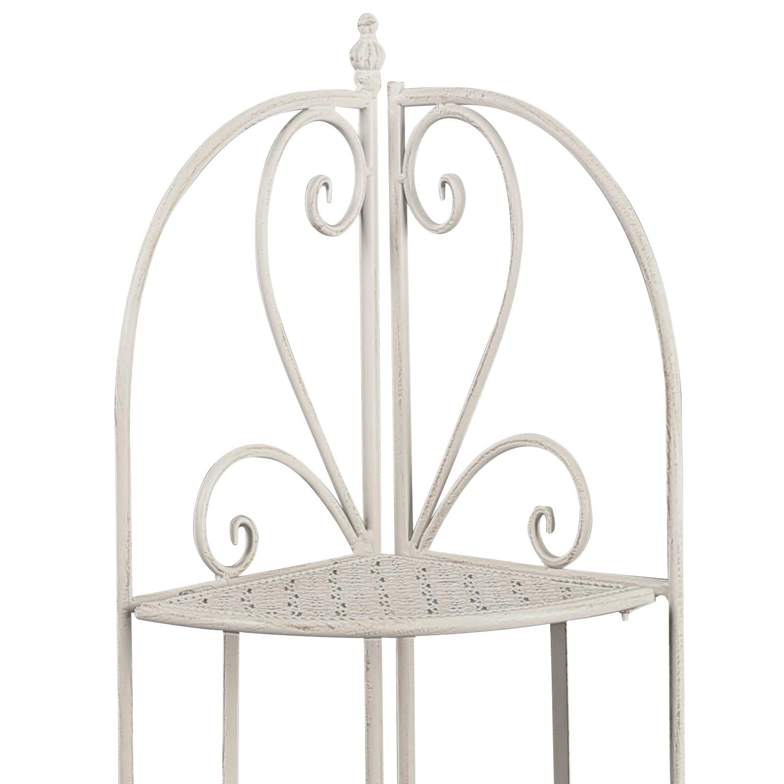 Polc Nadim 2 - fehér, Modern, fém (34/120/47cm)