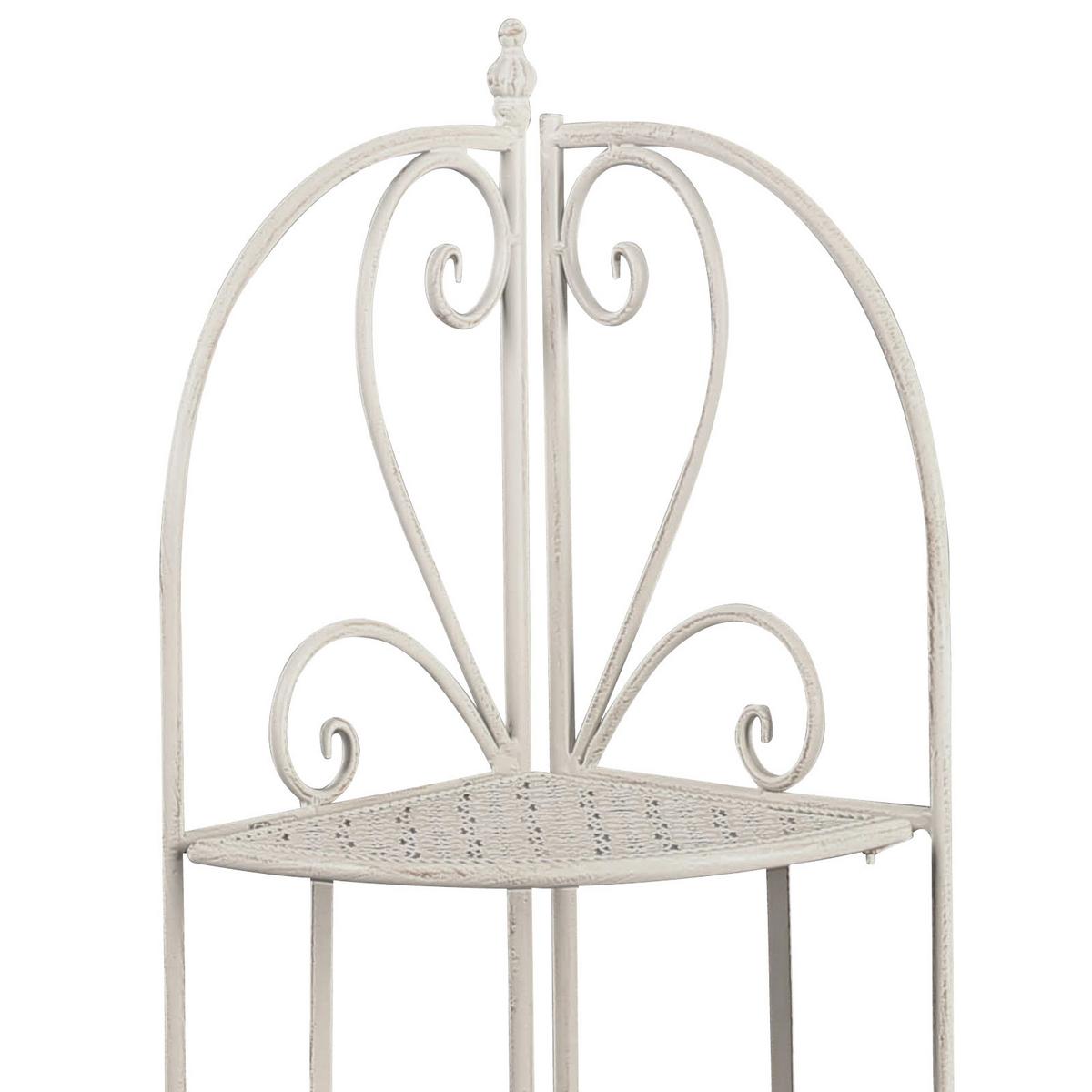 Polc Nadim 2 - fehér, Modern, fém (34/120/47cm)