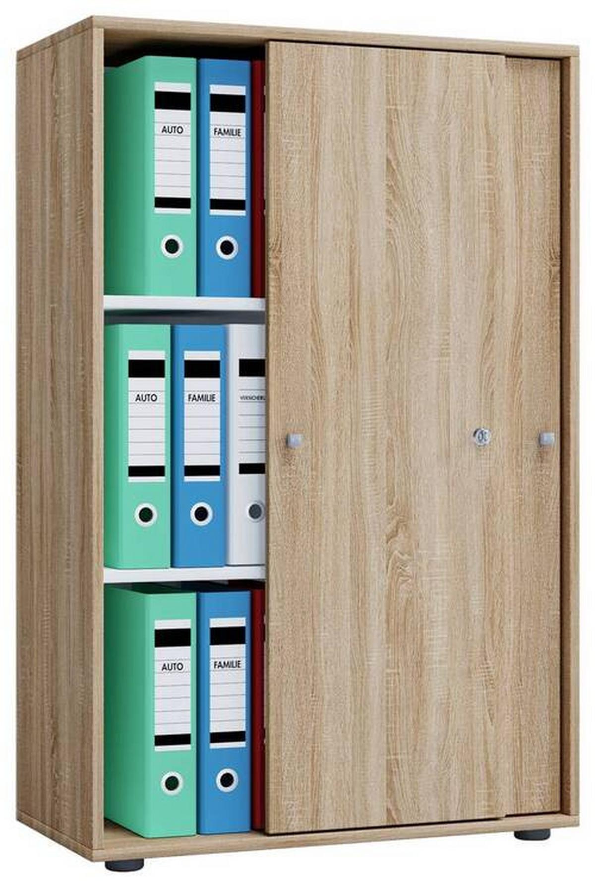Aktenschrank versperrbar Lona XL Eiche Dekor B: 70 cm - Sonoma Eiche, Basics, Holzwerkstoff (70/111/37cm) - MID.YOU