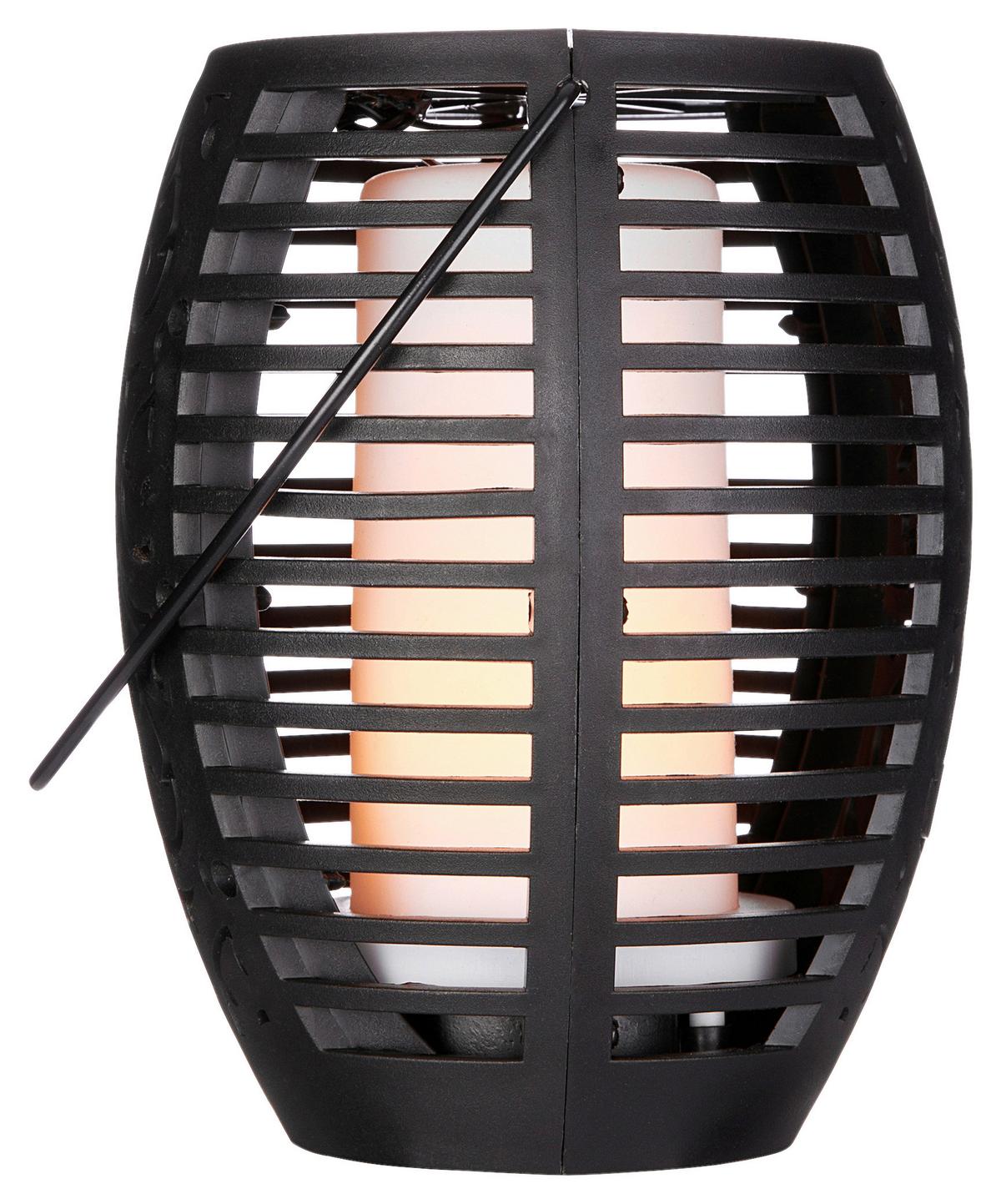SOLÁRNE SVIETIDLO ZAMORA - čierna, plast (12/78cm) - Modern Living