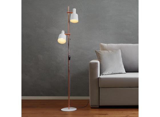 Stojacia Lampa Klara - medená/biela, Moderný, kov (30/23/152cm) - Modern Living Stojacia Lampa Klara - medená/biela, Moderný, kov (30/23/152cm) - Modern Living