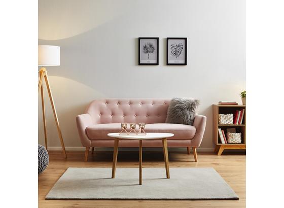 Pohovka Anela - ružová, Moderný, drevo/textil (168/84/79cm) - Modern Living Pohovka Anela - ružová, Moderný, drevo/textil (168/84/79cm) - Modern Living