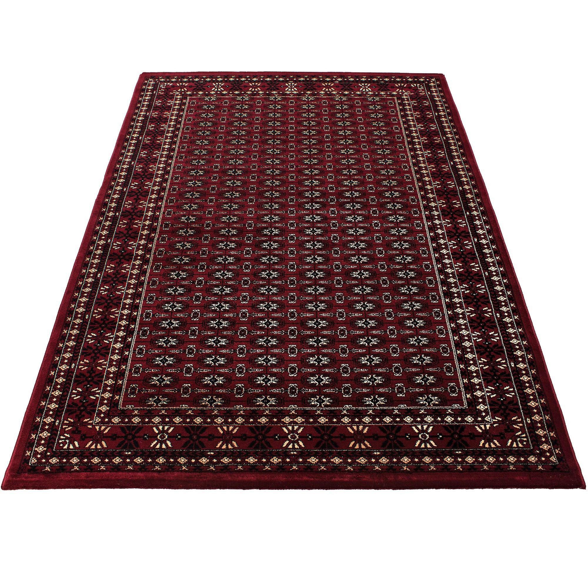 Webteppich Marrakesh - Dunkelrot, KONVENTIONELL, Textil (240/340cm)