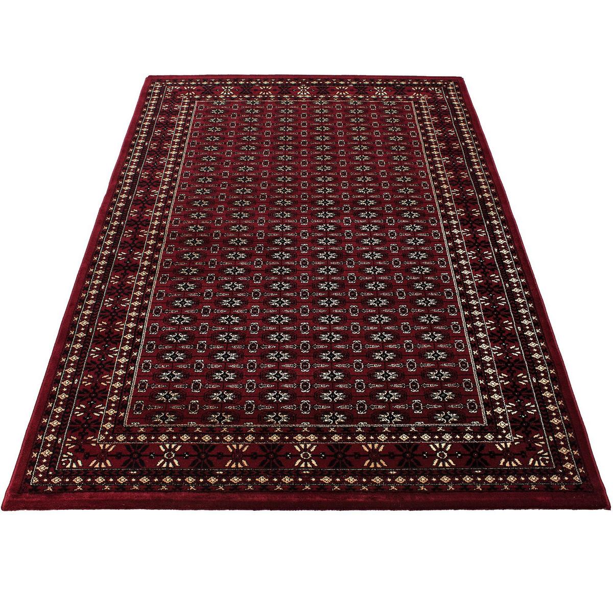 Webteppich Marrakesh - Dunkelrot, KONVENTIONELL, Textil (240/340cm)