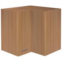 Eckoberschrank Nano 60 Cm Buche Dekor 2 Drehtüren - Buchefarben, MODERN, Holzwerkstoff (60/54/32cm) - FlexWell