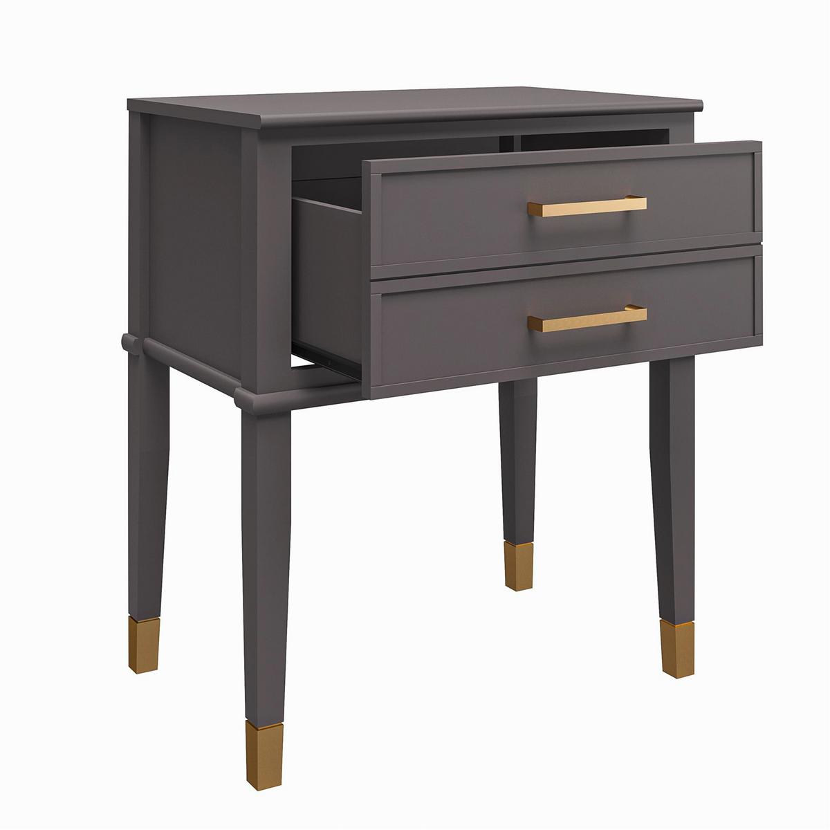 Beistelltisch Westerleigh Graphitfarben B: 60 Cm - Graphitfarben/Grau, Design, Holzwerkstoff (60/40/72cm) - MID.YOU