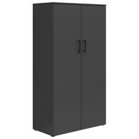 Skriňa MULTISTAURAUM š: 80 cm - čierna/grafitová, Modern, kompozitné drevo/plast (80/147/40cm)