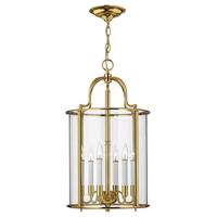 Hängeleuchte Hk-Gentry-P-L-Pb - Messingfarben, Natur, Glas/Metall (35.4/74.1cm) - Elstead Lighting