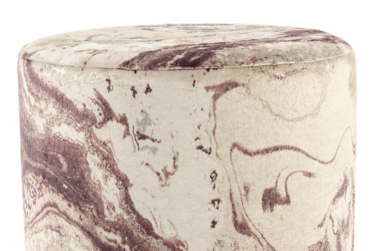 Hocker Gipsy, Bronzefarben B: 35 Cm - Goldfarben/Bronzefarben, Design, Textil (35/46/35cm) - Kayoom