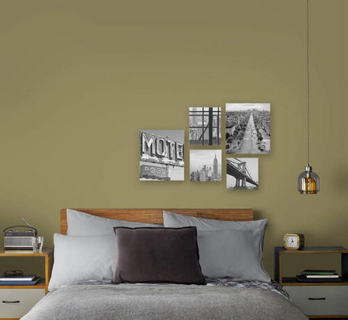 Leinwandbild 119190 Stadt -Motiv Schwarz, Weiß, 60x80 Cm - Schwarz/Weiß, Basics, Wellpappe/Textil (60/80/3cm)
