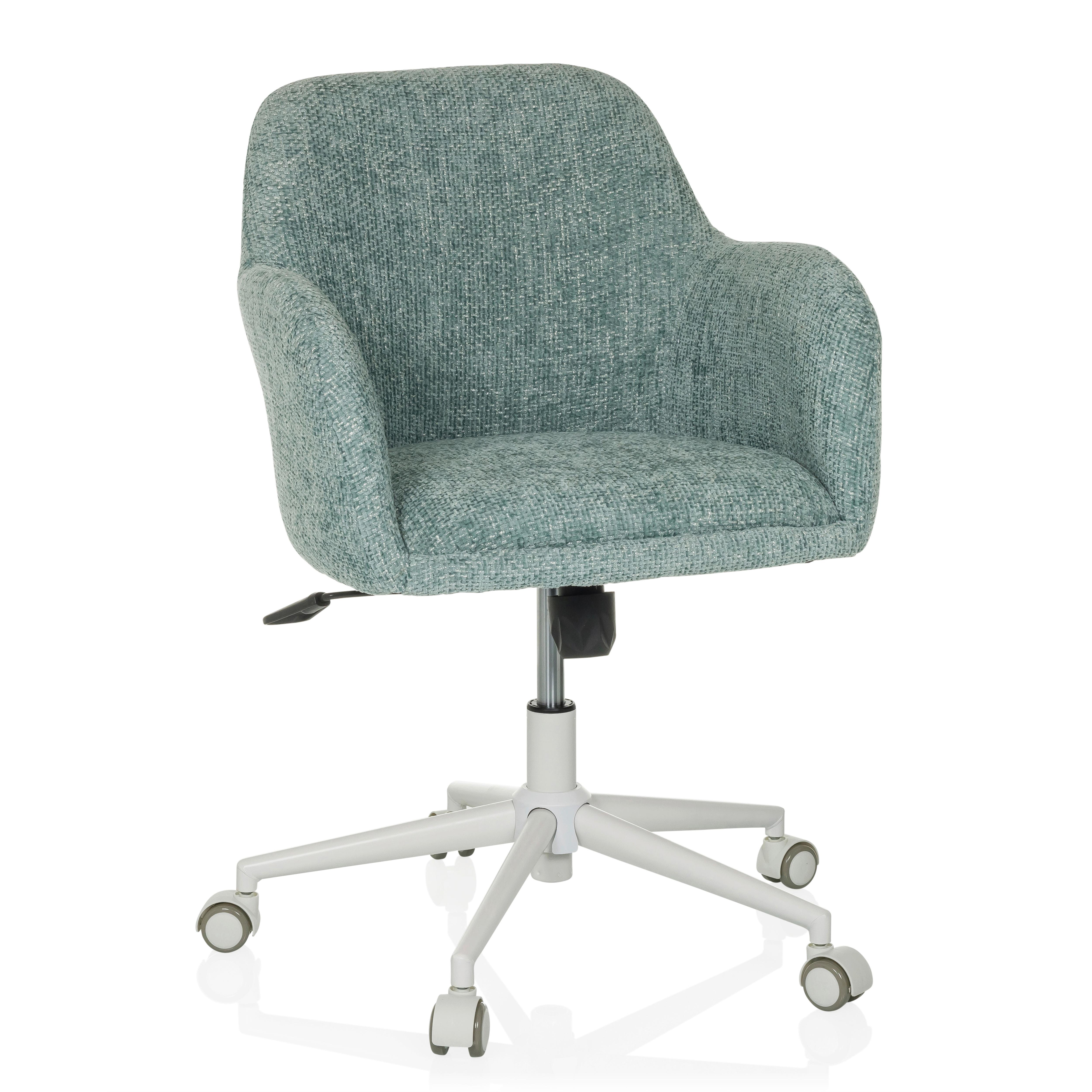 Drehstuhl Solao Home Mintgrau B: 58 cm - Mintgrau/Weiß, MODERN, Textil/Metall (58/78/60cm) - MID.YOU