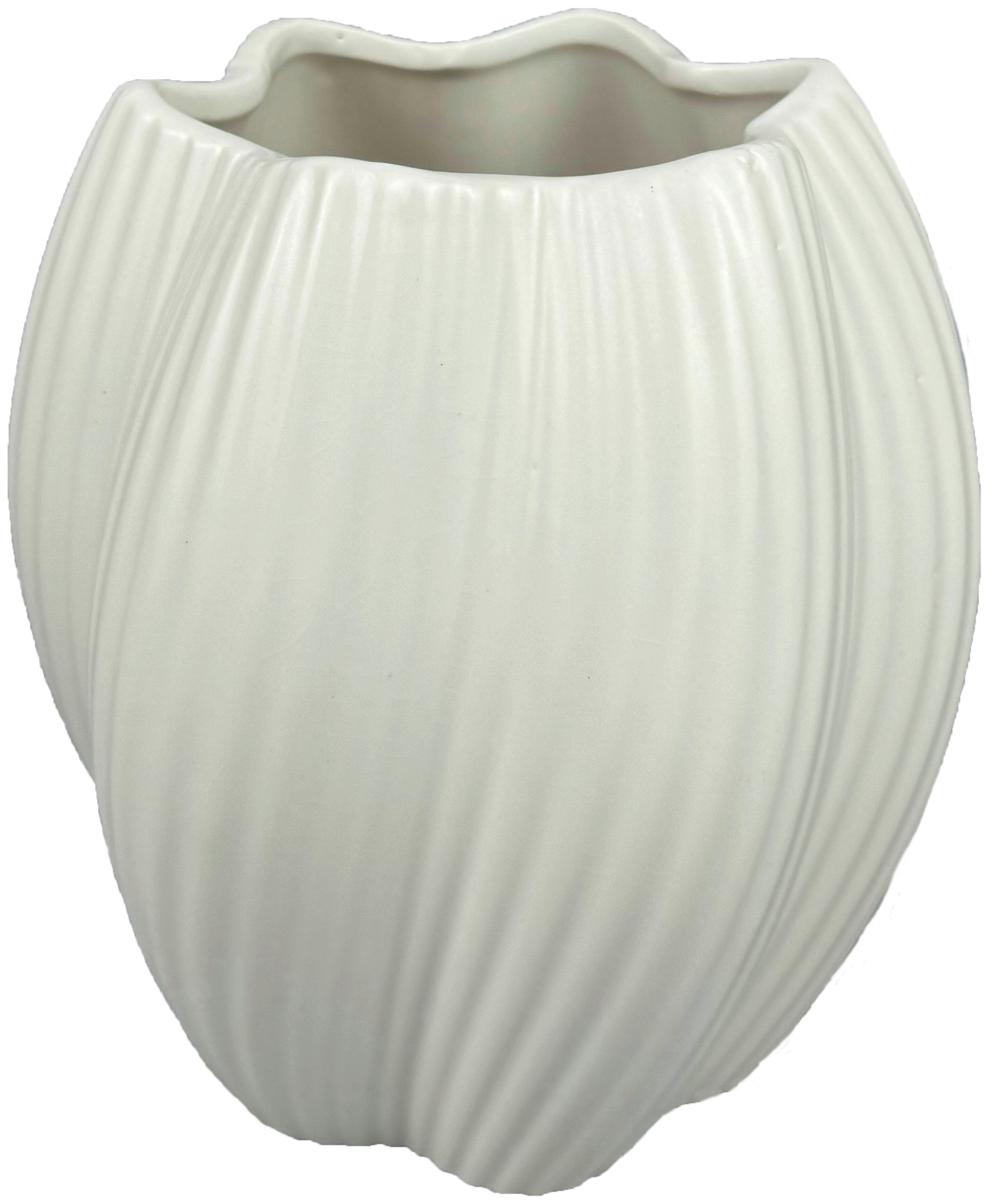Váza REA - biela, Modern, keramika (16,7/18,2cm) - Mömax