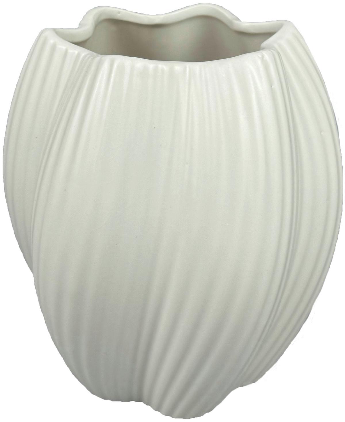 Váza REA - biela, Modern, keramika (16,7/18,2cm) - Mömax