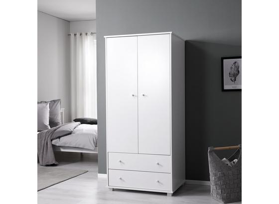 Šatná Skriňa Milo - biela, Moderný, drevo (80/178/55cm) - Modern Living Šatná Skriňa Milo - biela, Moderný, drevo (80/178/55cm) - Modern Living