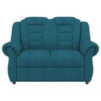 2-Sitzer-Sofa Boston Blau Chenille - Blau/Schwarz, KONVENTIONELL, Textil (145/102/101cm) - Livetastic
