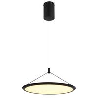 LED-Hängeleuchte 67319 Suna - Opal/Schwarz, Design, Kunststoff/Metall (50,8/150cm) - Globo