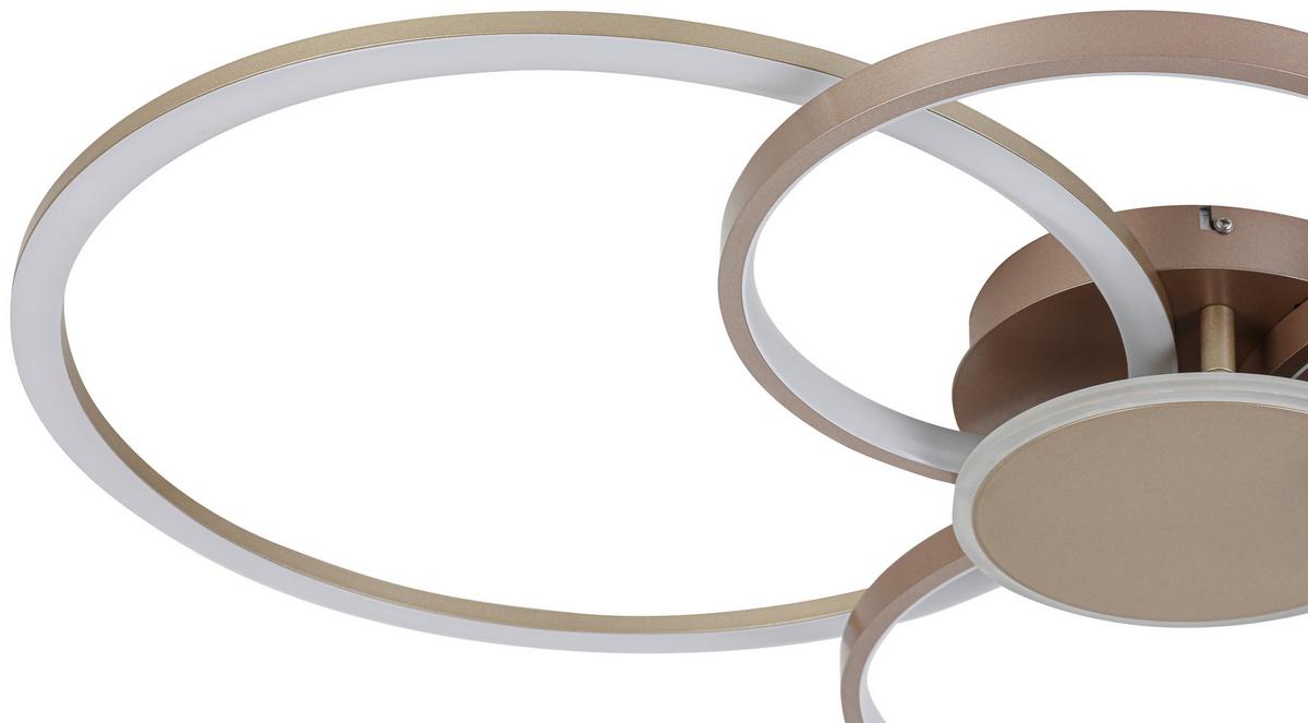 STROPNÍ LED SVÍTIDLO GENIAL - cappuccino/šampaňská, Moderní, kov/plast (80/64/9cm) - Mömax