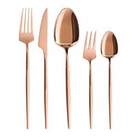 Sada príborov Elegance, 20-dielna - medená, Konventionell, kov - Mömax
