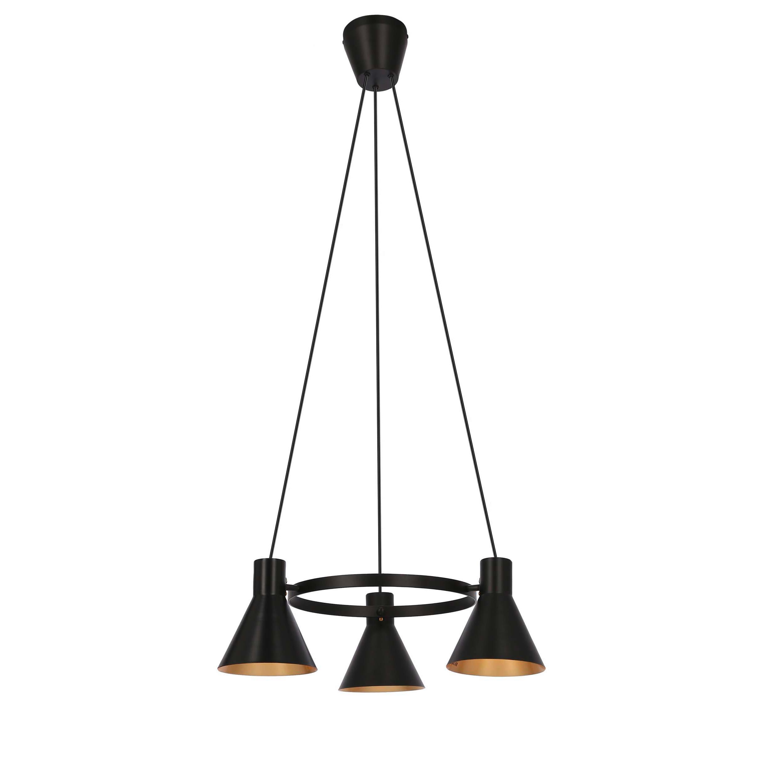 Pendelleuchte 33-71156 More - Goldfarben/Schwarz, Design, Metall (55/55/100cm)