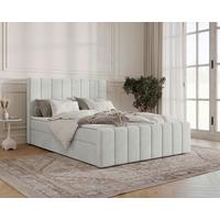 BOXBETT Lila Silberfarben 160x200cm - Silberfarben/Schwarz, MODERN, Holz/Kunststoff (160/200cm) - MID.YOU