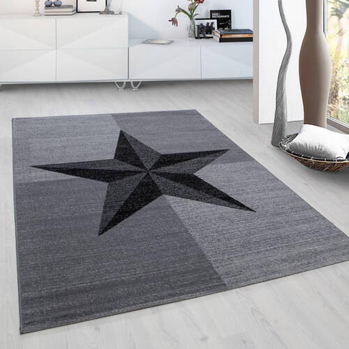 Webteppich Plus - Grau, Basics, Textil (140/200cm) - Novel