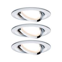LED-Einbauspot Set 93470 Nova - Chromfarben, Design, Metall (8,4cm) - Paulmann