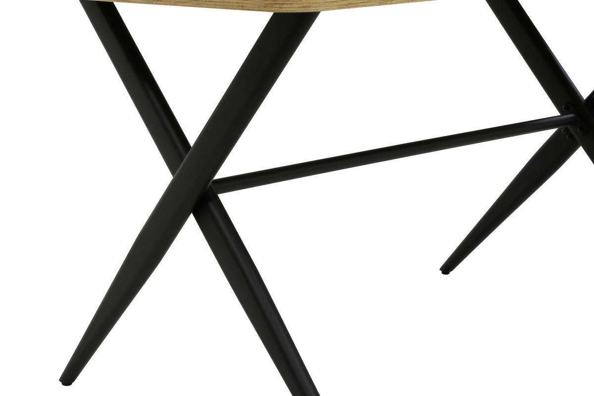 ESSTISCH MENORCA T - Schwarz/Eiche Artisan, MODERN, Holzwerkstoff/Metall (140/76/90cm) - P & B