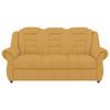 3-Sitzer-Sofa Boston Gelb Chenille - Gelb/Schwarz, KONVENTIONELL, Textil (196/102/1101cm) - Livetastic